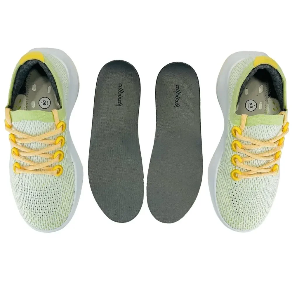 Allbirds Tree Dashers TD Wn Running Shoes/Sneakers Sz 7 Green/Yellow Sustainable